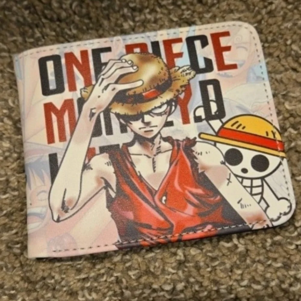 New one piece anime manga leather wallet